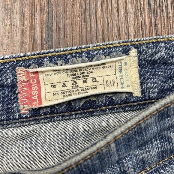 Gap Jeans Women's 4A 1969 Classic Fit Stretch Blue - Picture 5 of 12